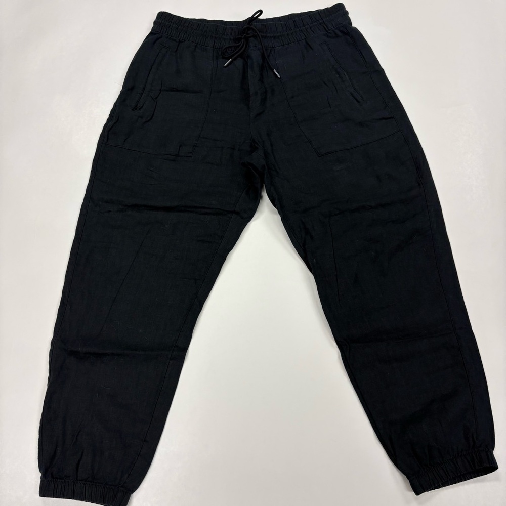 Linen Athleta BLACK‎ jogger style drawstring